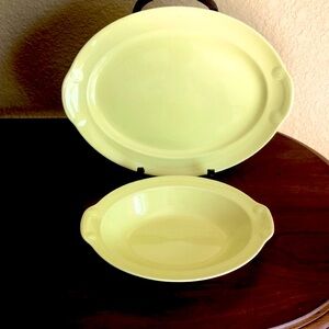 VTG  Lu-Ray Set of Oval Servers - Bowl and Platter